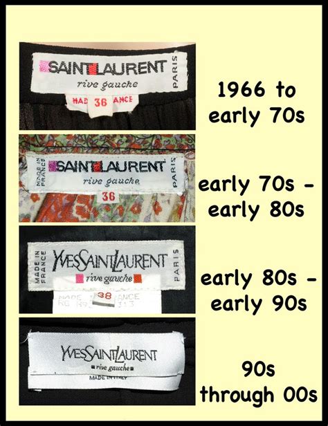 vintage ysl tag|is ysl antique.